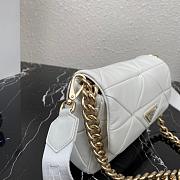 PRADA SMALL SYSTEM PATCHWORK BAG WHITE 1BD292 SIZE 21 CM - 4
