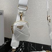 PRADA SMALL SYSTEM PATCHWORK BAG WHITE 1BD292 SIZE 21 CM - 5