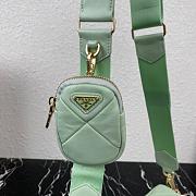 PRADA SMALL SYSTEM PATCHWORK BAG TEA GREEN 1BD292 SIZE 21 CM - 4
