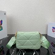 PRADA SMALL SYSTEM PATCHWORK BAG TEA GREEN 1BD292 SIZE 21 CM - 5
