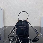 PRADA NYLON BUCKET BAG BLACK 1N1864 SIZE 23 CM - 1