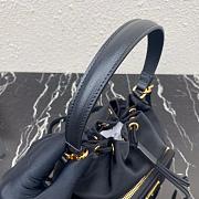 PRADA NYLON BUCKET BAG BLACK 1N1864 SIZE 23 CM - 5