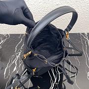 PRADA NYLON BUCKET BAG BLACK 1N1864 SIZE 23 CM - 4