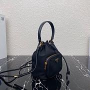 PRADA NYLON BUCKET BAG BLACK 1N1864 SIZE 23 CM - 2