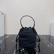 PRADA NYLON BUCKET BAG BLACK 1N1864 SIZE 23 CM - 3