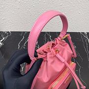 PRADA NYLON BUCKET BAG ROSE PINK 1N1864 SIZE 23 CM - 6