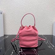 PRADA NYLON BUCKET BAG ROSE PINK 1N1864 SIZE 23 CM - 4