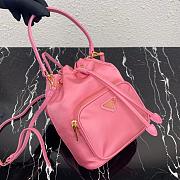 PRADA NYLON BUCKET BAG ROSE PINK 1N1864 SIZE 23 CM - 3