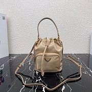 PRADA NYLON BUCKET BAG BEIGE 1N1864 SIZE 23 CM - 1
