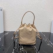 PRADA NYLON BUCKET BAG BEIGE 1N1864 SIZE 23 CM - 6