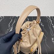 PRADA NYLON BUCKET BAG BEIGE 1N1864 SIZE 23 CM - 5