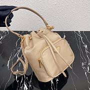 PRADA NYLON BUCKET BAG BEIGE 1N1864 SIZE 23 CM - 2