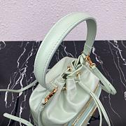 PRADA NYLON BUCKET BAG TEA GREEN 1N1864 SIZE 23 CM - 5