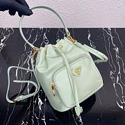 PRADA NYLON BUCKET BAG TEA GREEN 1N1864 SIZE 23 CM - 3