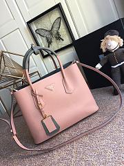 PRADA MEDIUM DOUBLE BAG PALE PINK 1BG775 SIZE 33 CM - 6
