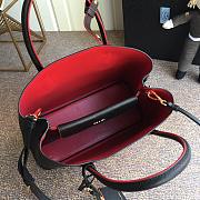 PRADA MEDIUM DOUBLE BAG BLACK 1BG775 SIZE 33 CM - 6