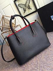 PRADA MEDIUM DOUBLE BAG BLACK 1BG775 SIZE 33 CM - 4