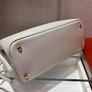 PRADA MEDIUM DOUBLE BAG WHITE 1BG775 SIZE 33 CM - 3