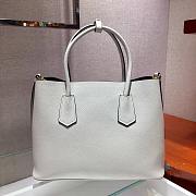 PRADA MEDIUM DOUBLE BAG WHITE 1BG775 SIZE 33 CM - 4
