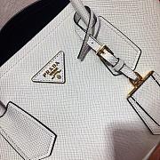 PRADA MEDIUM DOUBLE BAG WHITE 1BG775 SIZE 33 CM - 2