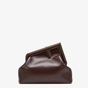 FENDI FIRST MEDIUM DARK BROWN 8BP127 SIZE 32 CM - 1