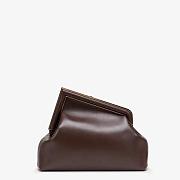 FENDI FIRST MEDIUM DARK BROWN 8BP127 SIZE 32 CM - 3