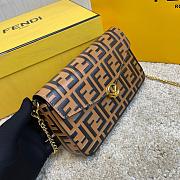 FENDI WALLET ON CHAIN WITH POUCHES BROWN 8BS032 SIZE 21.5 CM - 2