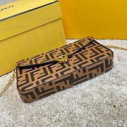 FENDI WALLET ON CHAIN WITH POUCHES BROWN 8BS032 SIZE 21.5 CM - 4