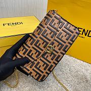FENDI WALLET ON CHAIN WITH POUCHES BROWN 8BS032 SIZE 21.5 CM - 6