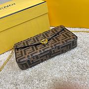  FENDI WALLET ON CHAIN WITH POUCHES DARK BROWN 8BS032 SIZE 21.5 CM - 2