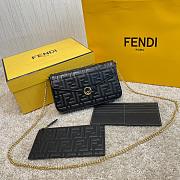 FENDI WALLET ON CHAIN WITH POUCHES BLACK 8BS032 SIZE 21.5 CM - 1