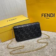 FENDI WALLET ON CHAIN WITH POUCHES BLACK 8BS032 SIZE 21.5 CM - 5