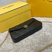 FENDI WALLET ON CHAIN WITH POUCHES BLACK 8BS032 SIZE 21.5 CM - 2
