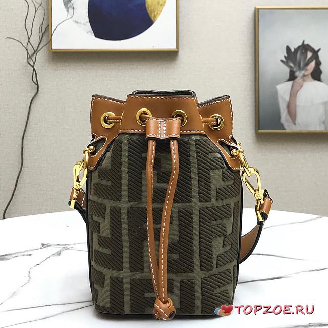 FENDI MON TRESOR KHAKI GREEN 8BS010 SIZE 12 CM - 1