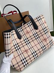 BURBERRY LARGE SHOPPING BAG BLACK LEATHER SIZE 46 CM - 6