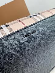 BURBERRY LARGE SHOPPING BAG BLACK LEATHER SIZE 46 CM - 4