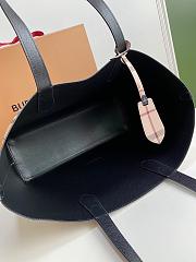 BURBERRY LARGE SHOPPING BAG BLACK LEATHER SIZE 46 CM - 3