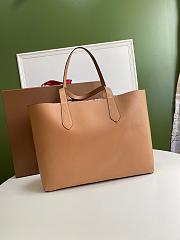 BURBERRY LARGE SHOPPING BAG BROWN LEATHER SIZE 46 CM - 5