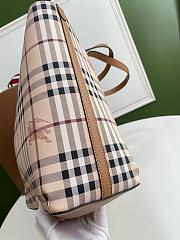 BURBERRY LARGE SHOPPING BAG BROWN LEATHER SIZE 46 CM - 4