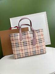 BURBERRY LARGE SHOPPING BAG DUSTY PINK LEATHER SIZE 46 CM - 1