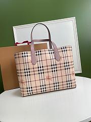 BURBERRY LARGE SHOPPING BAG DUSTY PINK LEATHER SIZE 46 CM - 2