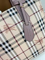 BURBERRY LARGE SHOPPING BAG DUSTY PINK LEATHER SIZE 46 CM - 6