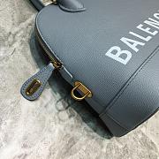 BALENCIAGA VILLE SMALL TOP HANDLE BAG IN GRAY/WHITE 5506451 SIZE 26 CM - 6