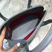 BALENCIAGA VILLE SMALL TOP HANDLE BAG IN GRAY/WHITE 5506451 SIZE 26 CM - 3