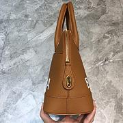 BALENCIAGA VILLE SMALL TOP HANDLE BAG IN BROWN/WHITE 5506451 SIZE 26 CM - 3