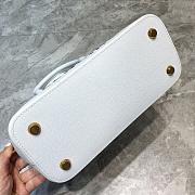 BALENCIAGA VILLE SMALL TOP HANDLE BAG IN WHITE/BKACK 5506451 SIZE 26 CM - 3
