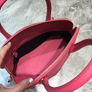 BALENCIAGA VILLE SMALL TOP HANDLE BAG IN PINK/BKACK 5506451 SIZE 26 CM - 5