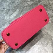 BALENCIAGA VILLE SMALL TOP HANDLE BAG IN PINK/BKACK 5506451 SIZE 26 CM - 4