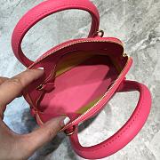 BALENCIAGA VILLE XXS TOP HANDLE BAG IN PINK/BLACK 5506461 SIZE 18 CM - 4