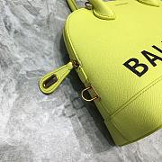 BALENCIAGA VILLE SMALL TOP HANDLE BAG IN LEMON/BKACK 5506451 SIZE 26 CM - 2